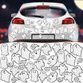 Chinco 36 Pcs Halloween Ghost Car Magnets Reflective Ghost Boo Refrigerator by Chinco
