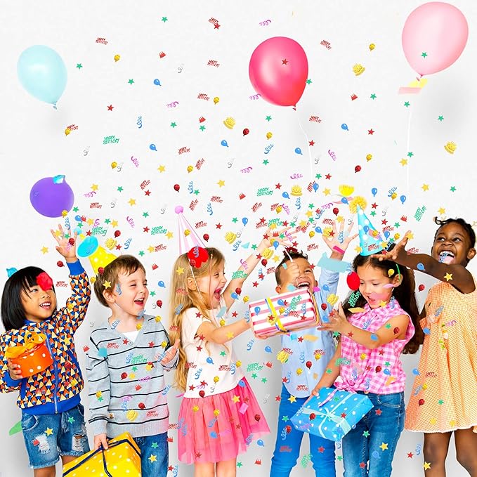 WILLBOND 3000 Pieces Happy Birthday Confetti Birthday Party Cake Confetti - Image 6