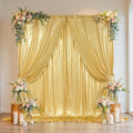 Outpain Thick 20 ft x 10 ft Gold Sequin Backdrop Curtain by Outpain