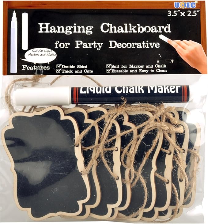 UCEC Mini Erasable Chalkboards, Double Sided Blackboard by UCEC