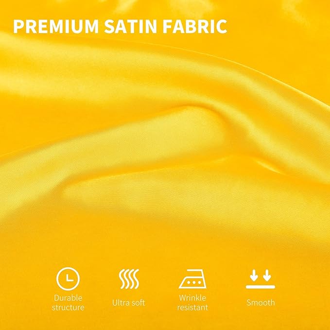 ANECO 16 Pack Square Satin Napkin Bright Silk Table Napkin Soft Smooth Fabric - Image 4