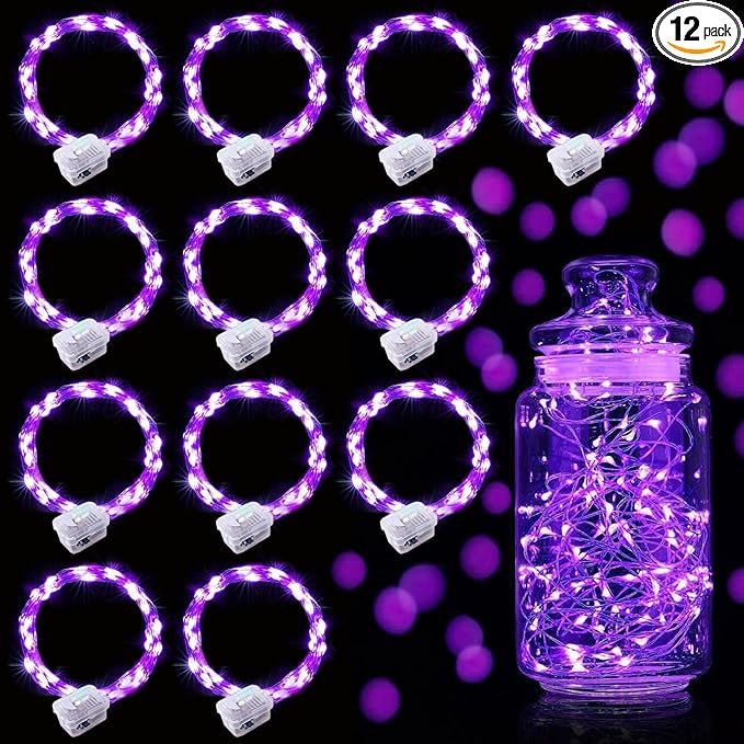 Aogist 12 Pack Fairy Lights 3 Modes 7ft 20 LED Waterproof, Battery Operated by Aogist