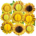 SUNBEAUTY 9 PCS 10 Inches Sunflower Decorations by SUNBEAUTY
