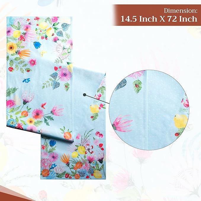 Maison d' Hermine Table Runner 100% Cotton Double Layer Table Runners 72 inches - Image 4