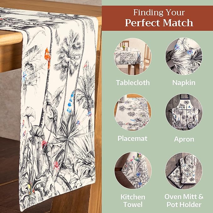 Maison d' Hermine Table Runner 100% Cotton Double Layer Table Runners 72 inches - Image 5