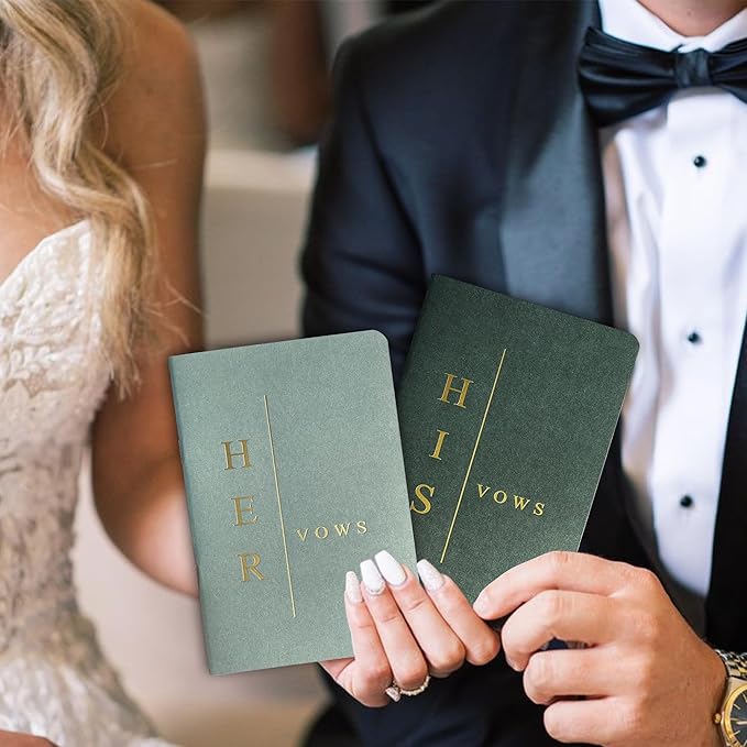Wedding Vow Books His and Hers, Wedding Registry Gifts Ideas - Image 5