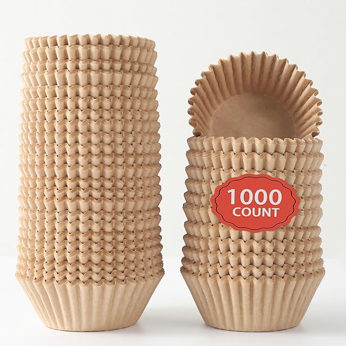 2 inch 1000-Count Mini Cupcake Liners Bright Colorful Muffin Baking Cups by CHENZEM