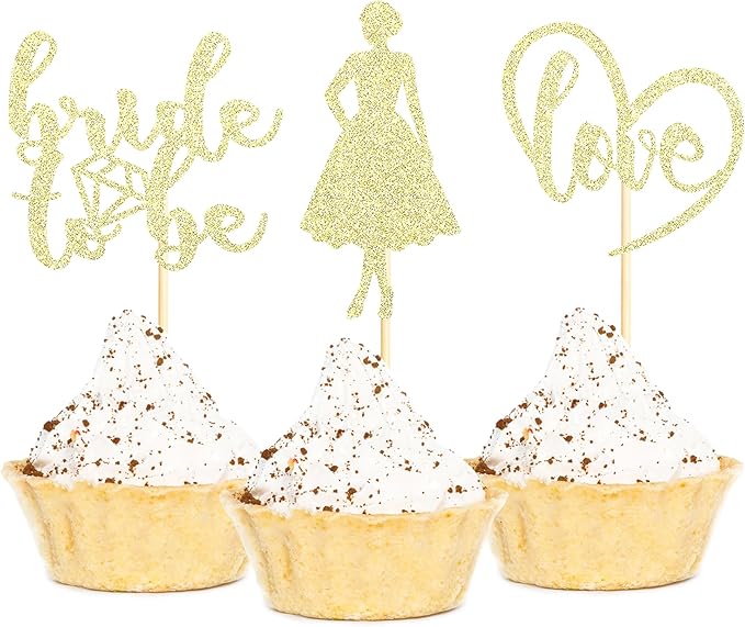Sotpot 24PCS Bride to Be Cupcake Toppers by Sotpot