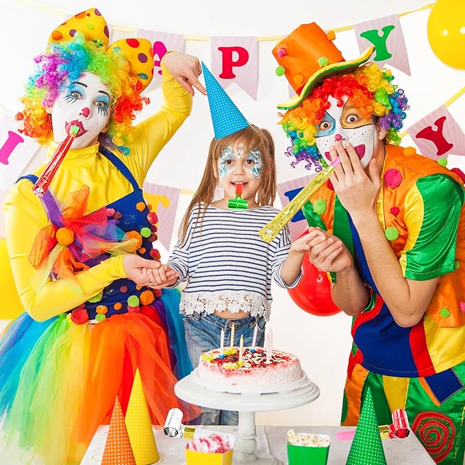 12 Pcs Party Blower Colorful Blowouts Noisemakers Birthday Blowouts Whistles - Image 4