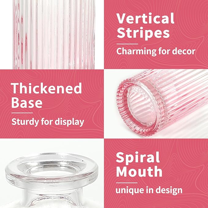 Glass Bud Vases Set of 20, Living Bud Vases, Small Bud Vase in Bulk, Mini - Image 4