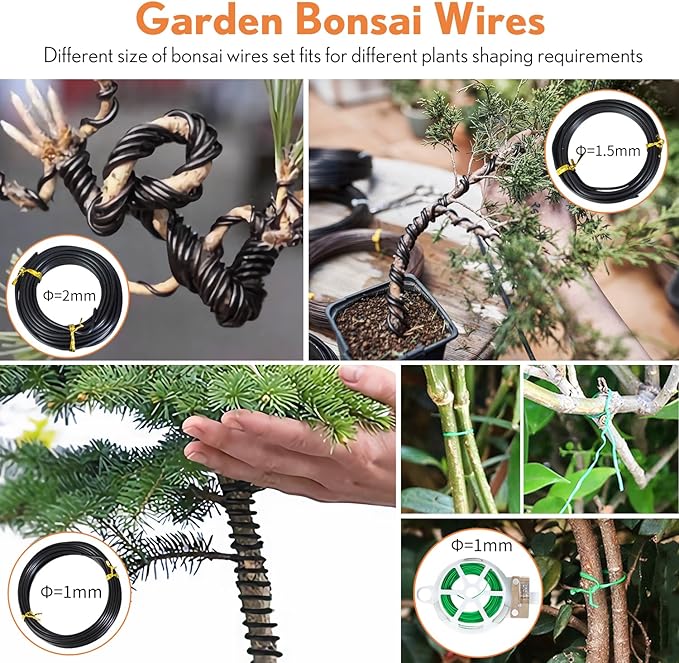 Bonsai Tools Kit 20 Pcs Garden Tools Set - Image 4