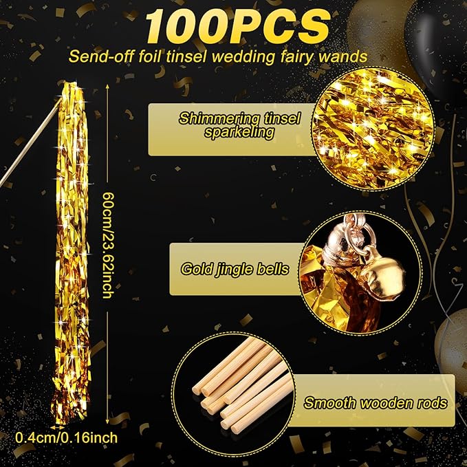 100 Pcs Wedding Fairy Wands - Image 3