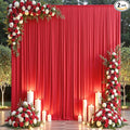 10×14ft Wrinkle Free Red Backdrop Curtain by ENJOYYOURPARTY