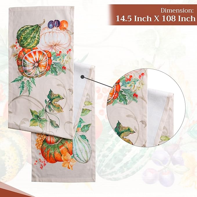 Maison d' Hermine Table Runner 100% Cotton Single Layer Table Runners 108 - Image 4
