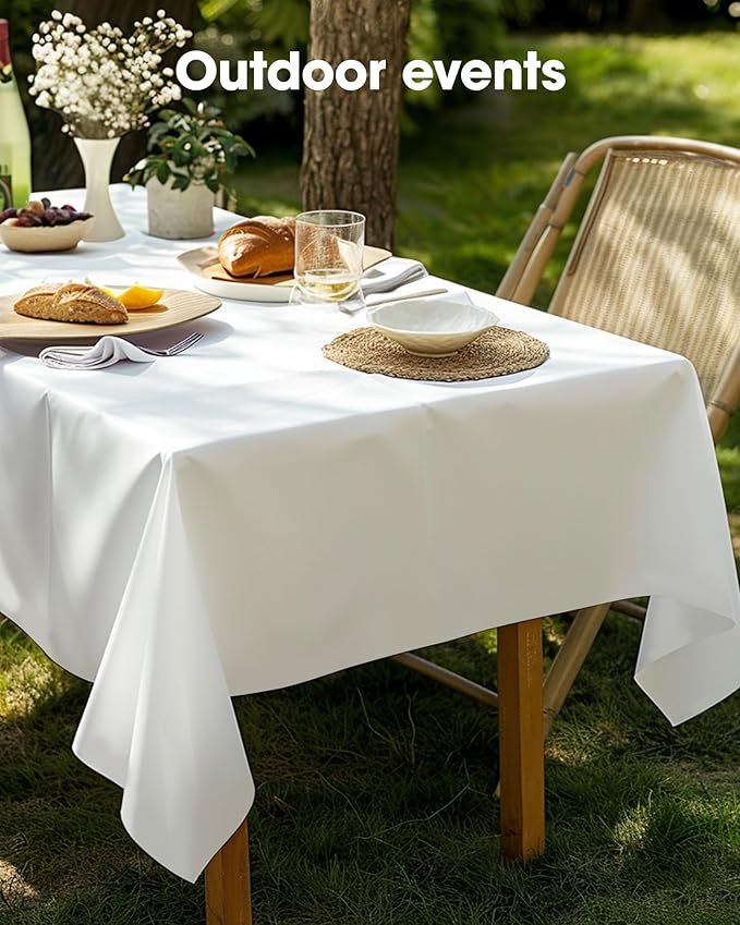 Pureegg Plastic Table Cloth Disposable 10 Pack, 54 x 132 Inch Table Cloths - Image 7
