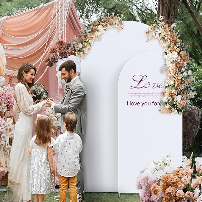 Set of 2 Arch Backdrop Cover, High Elastic Wrinkle-Resistant Arch Cover - Image 2