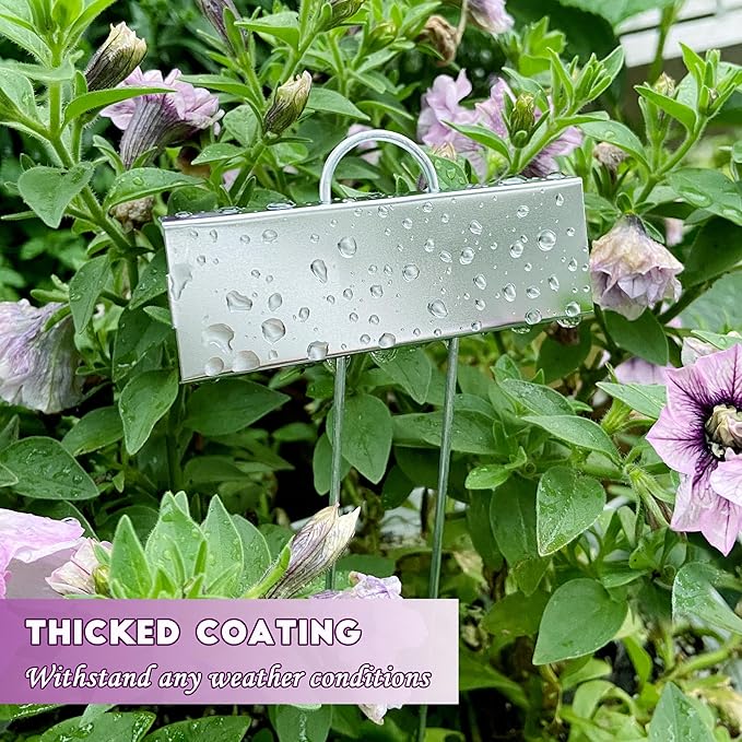 FORUP Metal Plant Labels, 30 Pack Garden Label Markers, Weatherproof Garden - Image 5