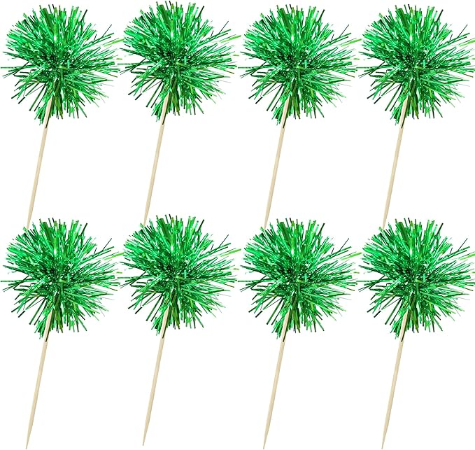 Ephlyn 30Pcs Foil Firework Cupcake Toppers Party Birthday Cake Toppers Supplies - Image 3