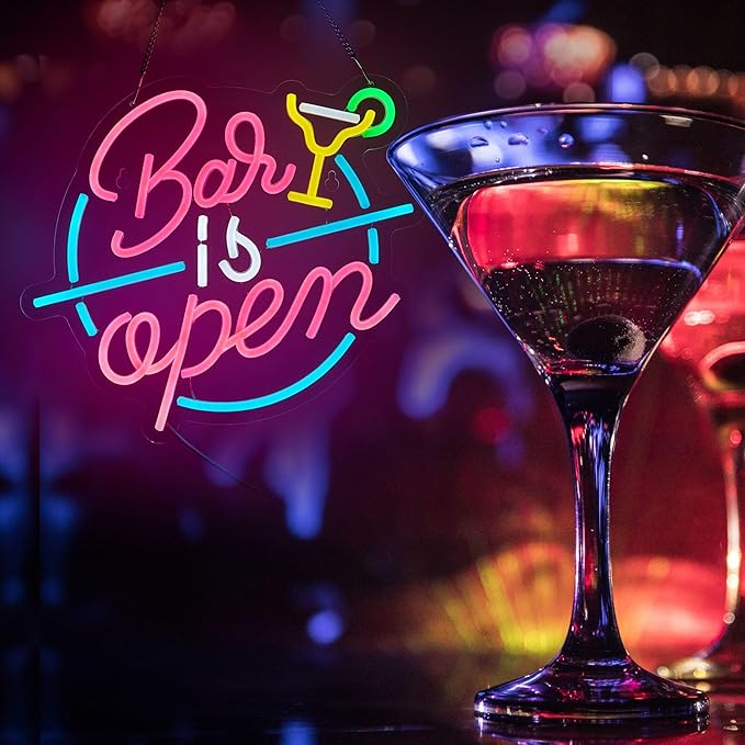 Bar Open Neon Sign for Wall Decor Open Beer Bar LED Light up Signs - Image 6