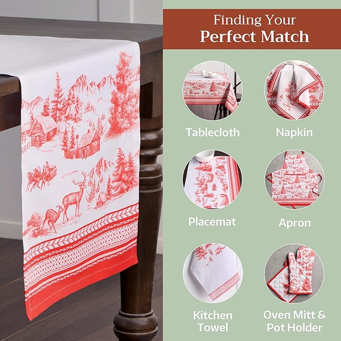 Maison d' Hermine Table Runner 100% Cotton Single Layer Table Runners 108 - Image 5