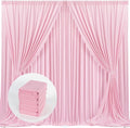 6 Panels Pink Backdrop Curtain for Parties Rod Pocket Pink Curtains Photography by MYSKYHOME