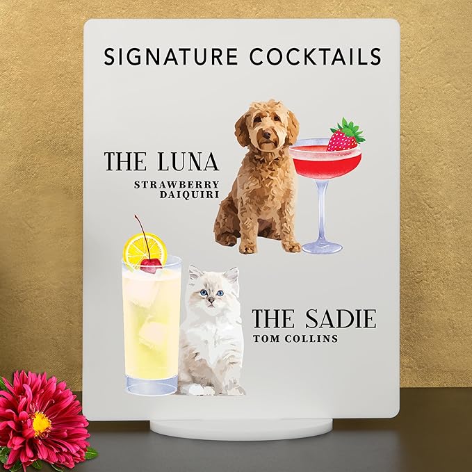 Pet Signature Drink Wedding Signs - Image 2