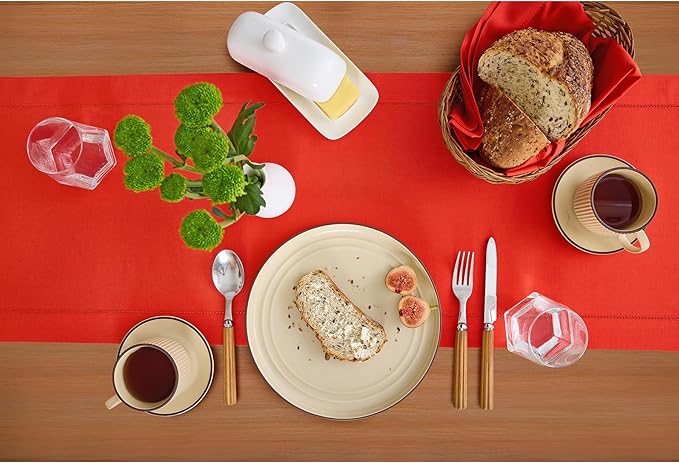 Solino Home Cotton Linen Table Runner 48 Inches - Image 5