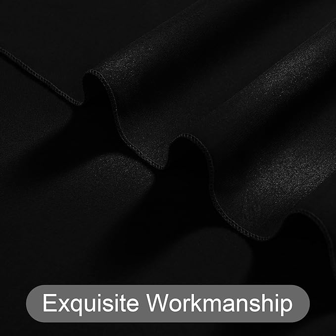 DWCN 10x10 FT Black Backdrop Curtains - Image 4