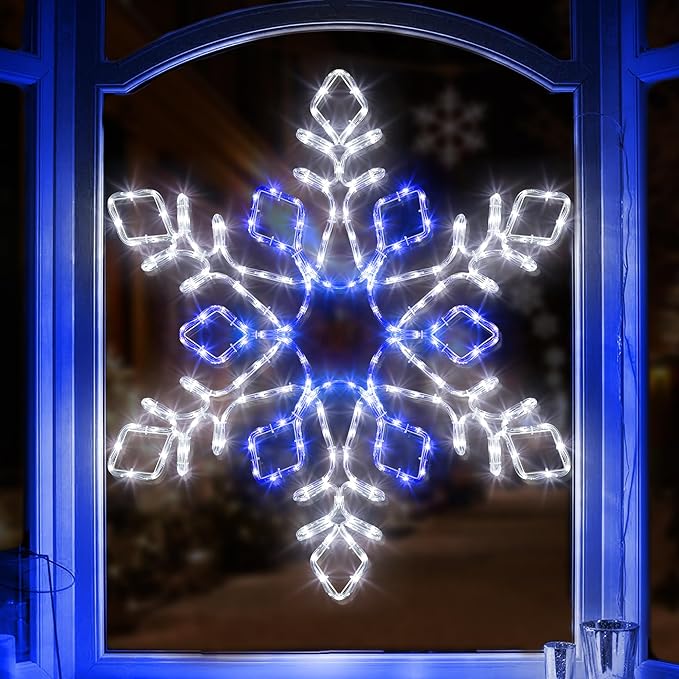 Christmas 35'' Snowflake Lights Decoration - Image 6