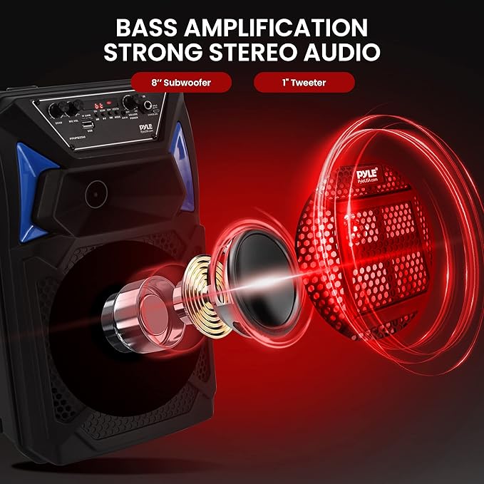 Pyle Bluetooth PA Speaker & Microphone System - Image 2