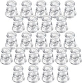 IYOUYA Clear Glass Candlestick Holders 24PCS, 2.1" H Taper Candle Holders Bulk by IYOUYA