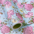 WRAPAHOLIC Kraft Floral Wrapping Paper Roll by WRAPAHOLIC