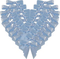 50pcs 1-1/2" Mini Light Blue Satin Ribbon Bows Without Twist Ties by Micomon