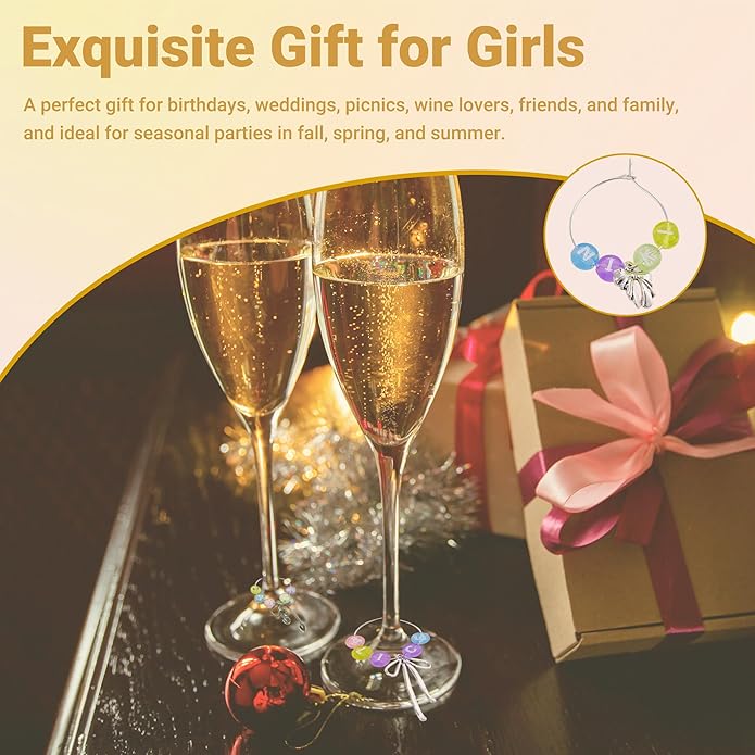 50 Sets Wine Glass Charms, Wine Charms - Image 5