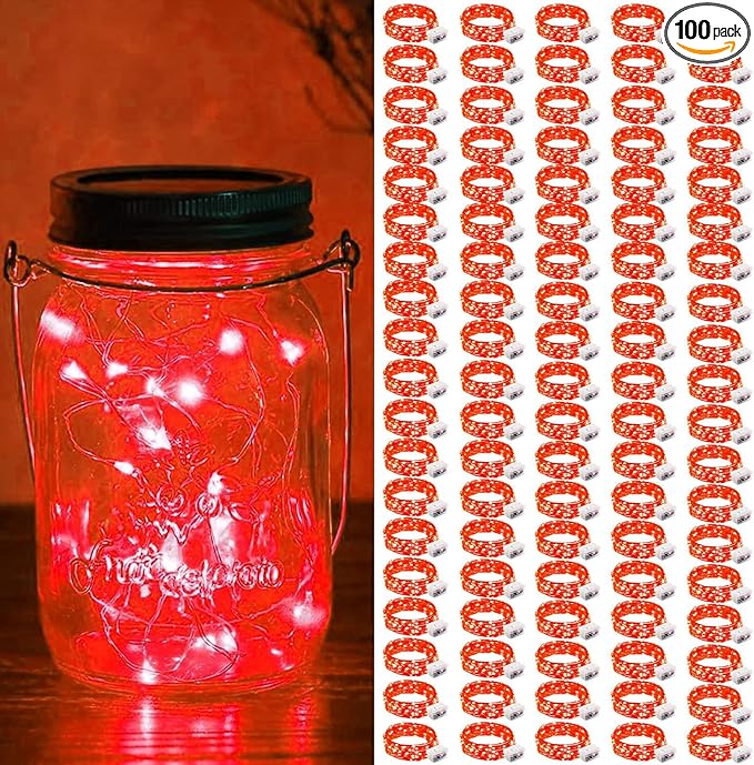 ZGWJ 100 Pack Fairy Lights Battery Operated, 7ft 20 Mini LED Fairy String by ZGWJ