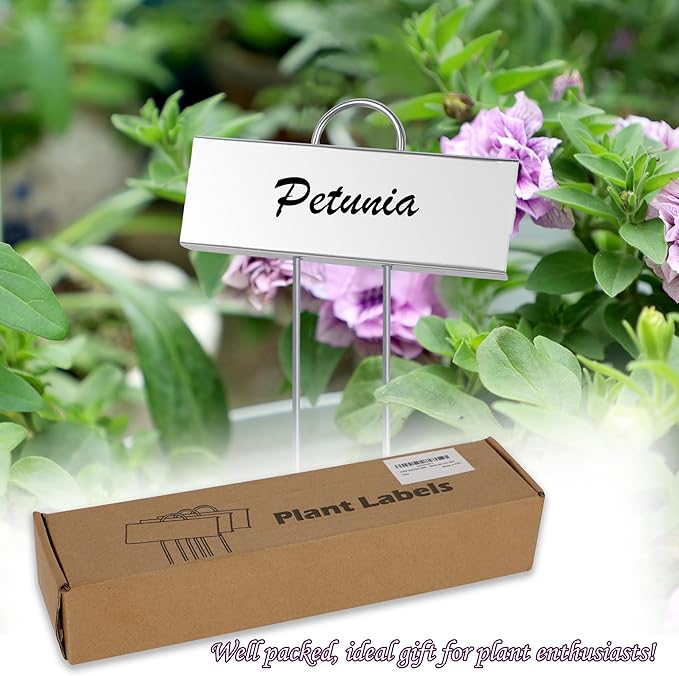 FORUP Metal Plant Labels, 30 Pack Garden Label Markers, Weatherproof Garden - Image 7