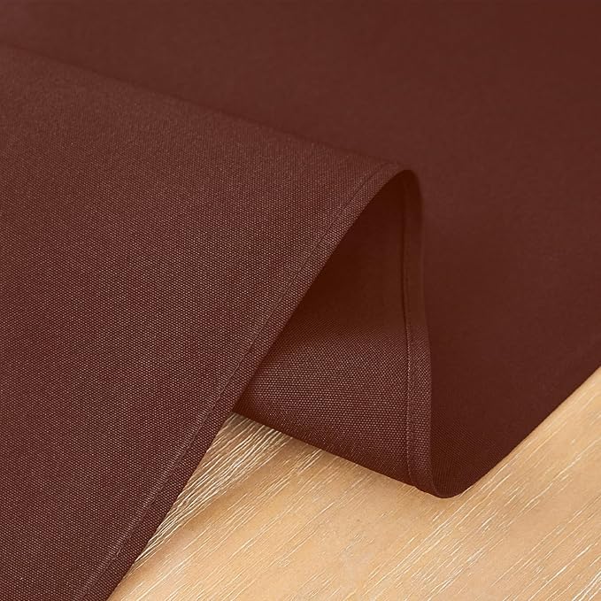 2 Pack Chocolate Small Short Table Runner 12 x 48 Inch Solid Color Runners - Image 5