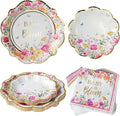 Kate Aspen Baby in Bloom 62 Piece Party Tableware Set Baby Shower Party by KateAspen