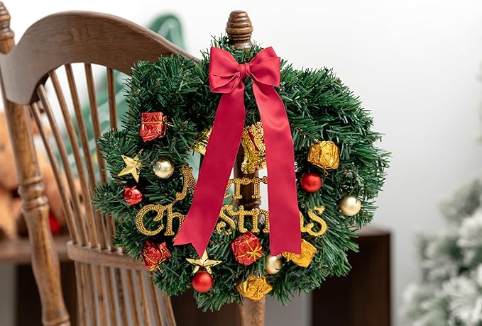 Red Satin Ribbon Double-Faced Wired Ribbons - Image 4