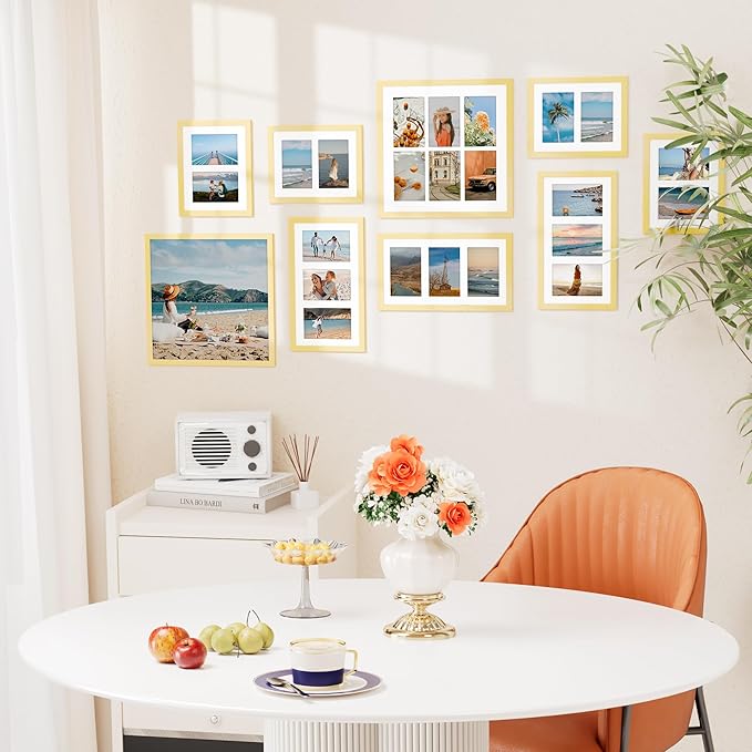 Vittanly 8x10 Collage Picture Frame, Displays 2Pcs 4x6 Pictures - Image 2