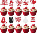 30 Pack Bride to be Cupcake Toppers Glitter Diamond Ring Love I Do Cupcake by YCTHUNFISH