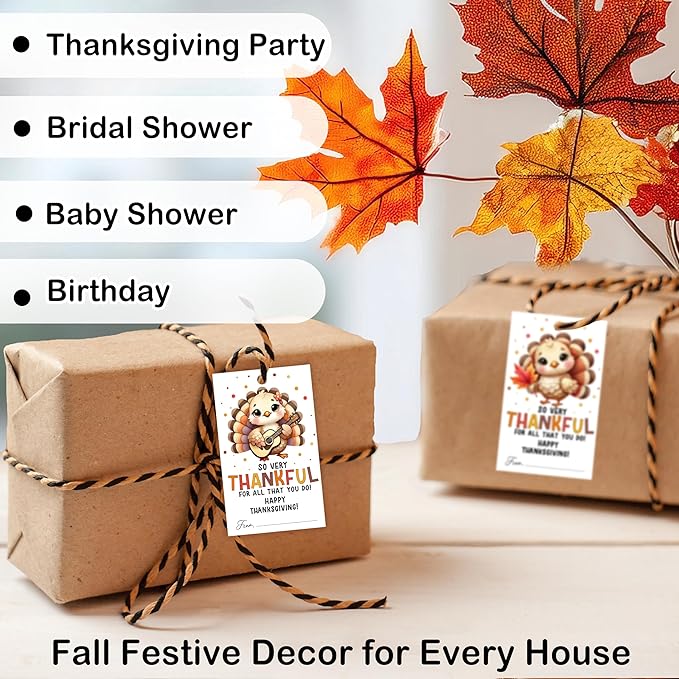 40 PCS Fall Gift Tags Thanksgiving Gift Tags - Image 6