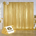30ft x 10ft Gold Sequin Backdrop Curtain by CO-AVE