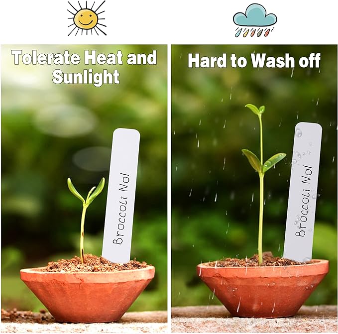 Plant Labels 4 Inch 300Pcs Plastic Plant Name Tags - Image 5