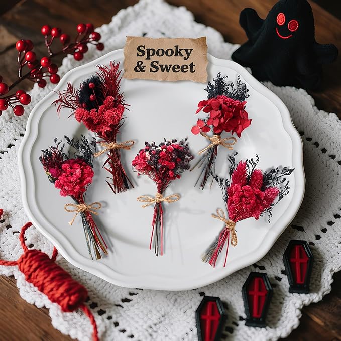 12/24 PCS Charming Dried Flowers Bouquet - Image 4