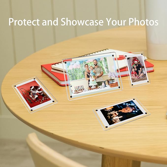 5 Pack-Polaroid Magnets for Refrigerator Acrylic Fridge Magnetic Frame 2.36 x - Image 7