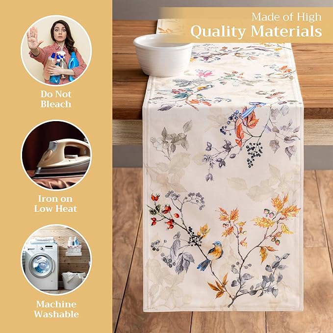 Maison d' Hermine Table Runner 100% Cotton Double Layer Table Runners 108 - Image 3