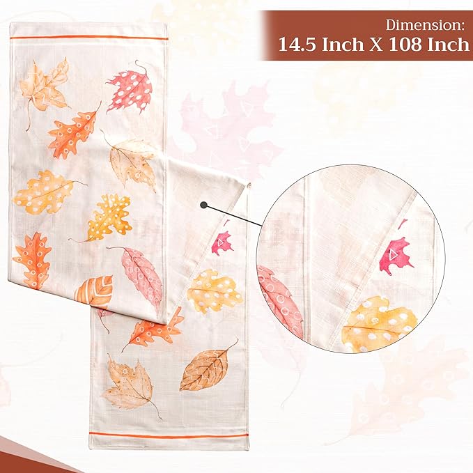 Maison d' Hermine Table Runner 100% Cotton Double Layer Table Runners 108 - Image 4