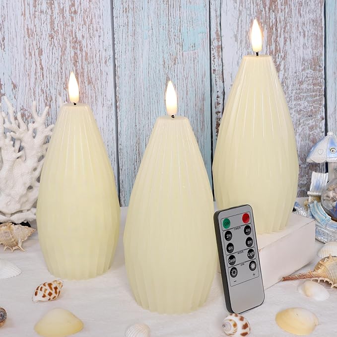 Silverstro Irregular Flameless Candles - Image 9