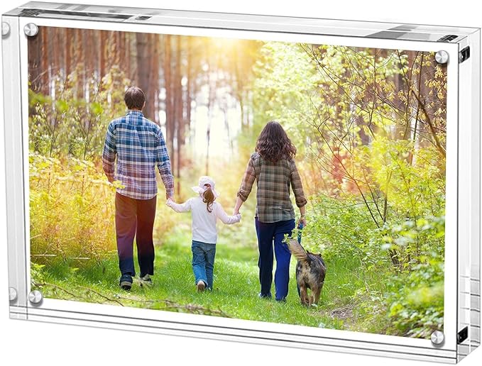 Boxalls Acrylic Photo Frame 9 x 13 cm, Double Sided Picture Frame by BOXALLS
